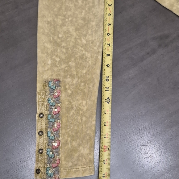 Aratta Silent Jouney Light Olive Green & Gold Jacket Blazer Boho Sz M - Picture 9 of 12